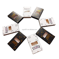 ZJ-032 Vente en gros de boîtes d'emballage personnalisées en PVC transparent avec fenêtre, étiquette privée et dorure à chaud