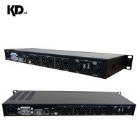 Processeur audio numérique DSP 2 entrées 6 sorties Égaliseur LED Auto EQ & Suppression du rétroaction AFS Contrôle USB Système PA2