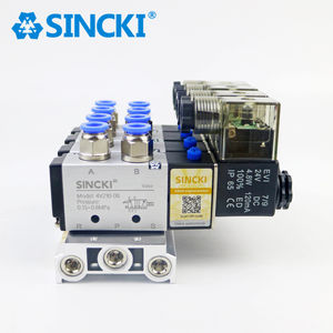 วาล์วโซลินอยด์ประสิทธิภาพสูง รุ่น 4V ชุดข้อต่อ 4V อะไหล่ระบบลม ชุดรวมวาล์วลม รุ่น Island Series - Product Image 2