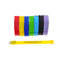 Logo personnalisé Bracelet en silicone Clé USB Capacité réelle 4 Go 8 Go 16 Go 32 Go 64 Go 128 Go Nouveau produit avec interface USB 2.0