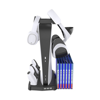 Support de ventilateur de refroidissement multifonction pour console PS5 Stockage de cartes de jeu 3 Hub Usb Support de chargement pour manette PS5 Vente en gros