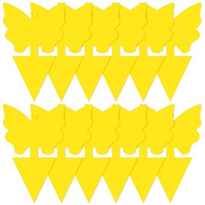 Piège collant mouche des fruits champignon moucheron piège tueur colle trappeurs protéger la plante non toxique et inodore jetable intérieur extérieur - Product Image 1