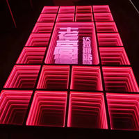 Botai 3D LED Dance Floor Miroir magnétique RVB étanche extérieur pour le spectacle de voiture de fête de mariage