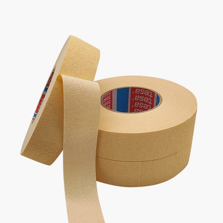 Wholesale Masking Single Sided Backing Paint Rubber Tape 4322 0.38mm Painter Sticker Paint High Crepe Paper