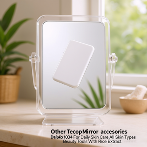 <b>Acrylic</b> Decor <b>Mirror</b> Daiso1034 For Daily Skin Care All Skin Types Beauty Tools With Rice Extract - Product Image 3