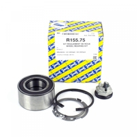 Kit de roulement de roue SNR R155.75 en acier chromé, double rangée de roulements à billes à contact oblique 2RS/ZZ pour VKBA6561 XGB41371P