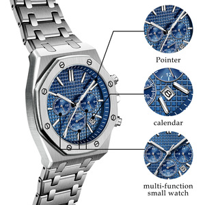 <span class=keywords><strong>Orologi</strong></span> <span class=keywords><strong>da</strong></span> <span class=keywords><strong>Polso</strong></span> Personalizzati alla Moda, Resistenti all'Acqua, in Acciaio Inossidabile, con Movimento <span class=keywords><strong>al</strong></span> <span class=keywords><strong>Quarzo</strong></span> Multifunzione <span class=keywords><strong>per</strong></span> Uomo - Product Image 3