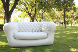 캠핑 블로우 업 소파 안락 의자 싱글 더블 풍선 안락 의자 야외 패브릭 공기 펌프가 내장 된 풍선 소파 의자 - Product Image 4