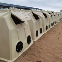 Nichoir en plastique ventilé et durable pour veaux – Idéal pour fermes laitières, élevages de bétail et isolation des petits animaux d'élevage