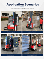 Envolvedora Automática de Palés con Film Estirable, Robot Móvil Autopropulsado, Máquina Robótica de Empaquetado en Venta