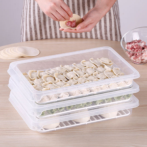 34*22.5*5cm Dumpling Packaging <b>Box</b> Kitchen <b>Storage</b> <b>Box</b> <b>With</b> Airtight <b>Lid</b> - Product Image 1