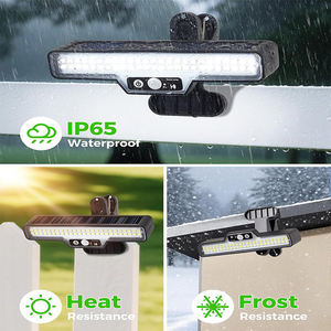 ALECTER ไฟ LED แบบหนีบพลังงานแสงอาทิตย์ 500LM IP65 กันน้ำ อายุการใช้งานแบตเตอรี่ 20 ชั่วโมง แสงสีขาวอบอุ่น ไฟรักษาความปลอดภัย รั้วแบบเชื่อมต่อ - Product Image 4