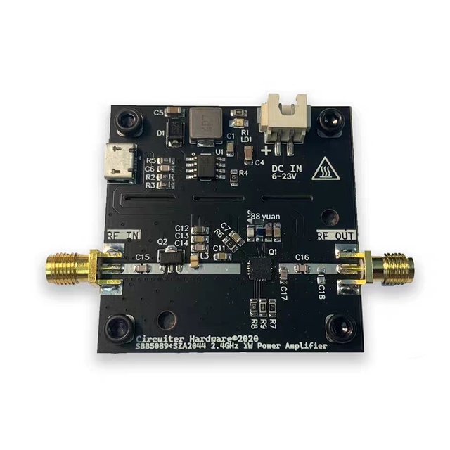 HQXRTEK SBB5089+SZA2044 24GHz 1W 30dBm RF Power Amplifier Module 6-23V Supply