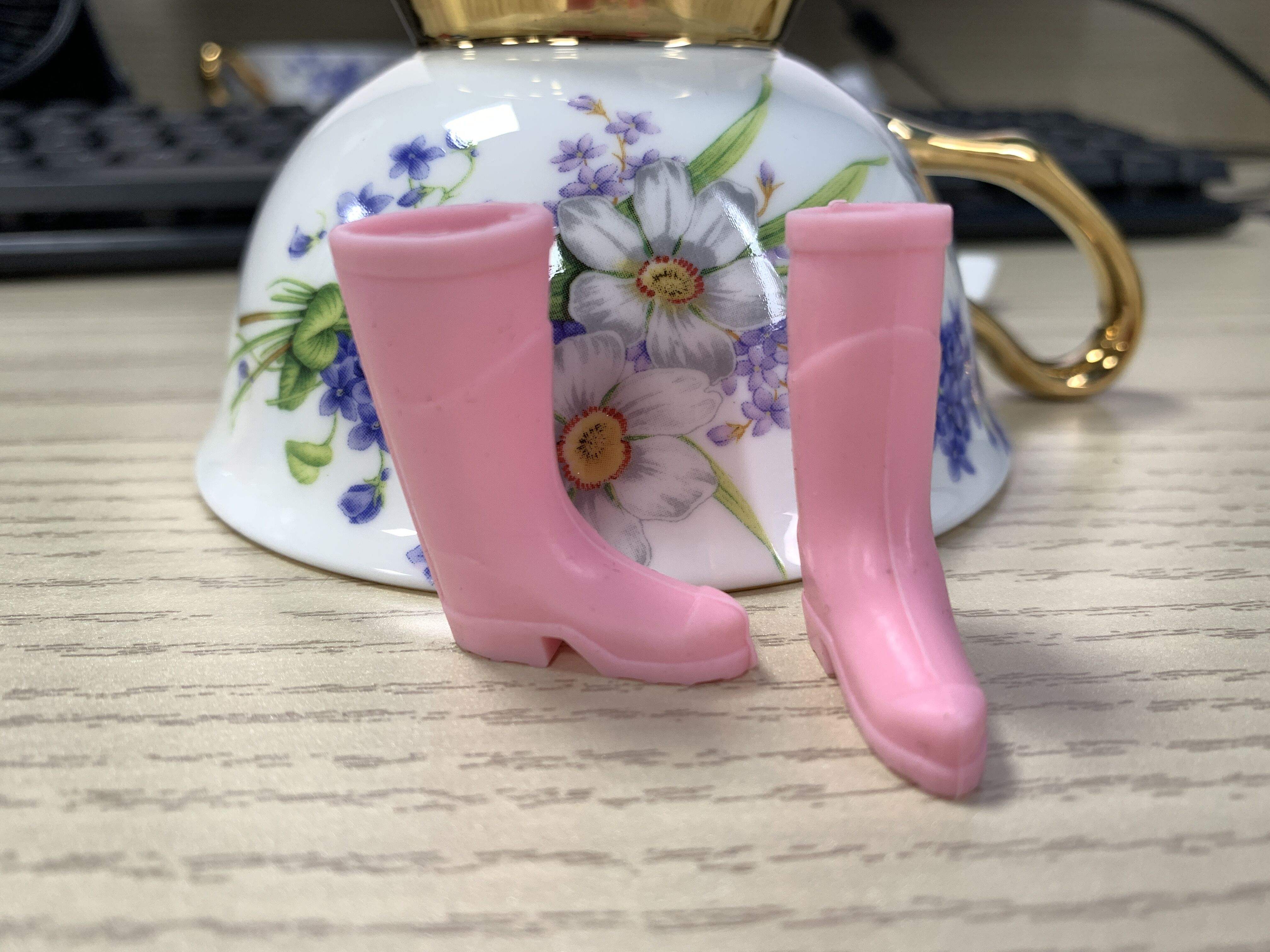 Waterproof Miniature Rubber Rain Boots for Fairy Garden