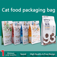Sac d'emballage personnalisé en aluminium à fermeture éclair auto-scellante à huit côtés pour aliments pour animaux de compagnie (chats et chiens) Modèle 6999 Fabriqué en Chine