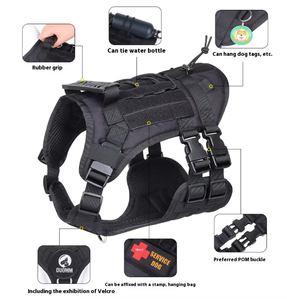 Arnés táctico para perro EE4 Estilo Chaleco K9 para perros medianos y grandes equipo de defensa personal para pastor alemán <span class=keywords><strong>Doberman</strong></span> TACTIC DOG - Product Image 6