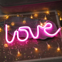 Enseigne néon LED personnalisée avec logo et lettres pour mariage, fête, maison, chambre, bar, boutique, décoration murale, alimentée par USB ou piles, étanche