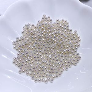 Perles de culture d'eau douce naturelles, rondes, entièrement percées, petites, en forme d'ampoule, en vrac, pour la fabrication de bijoux DIY - Product Image 4