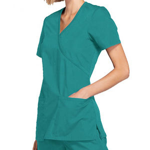 Belleza Hospital femenino Scrubs tejido enfermera uniformes diseño médico Scrub Sets - Product Image 1