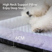 Tapis rafraîchissant auto-refroidissant en soie glacée respirante et confortable pour animaux de compagnie, taille M, lavable, pour petits chiens et chats