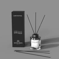 Bouteille de diffuseur en verre vide de 50ml 100ml 150ml 200ml bouteille de parfum de diffuseur de roseau de luxe avec boîtes d'emballage vente en gros