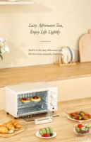 Mini four à convection de haute qualité, cuisson rapide, four à pizza électrique de comptoir, boîtier en acier inoxydable, capacité de 10 L, pour la cuisson