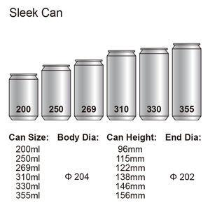 250ml 330ml 500ml özelleştirilmiş alüminyum bira Soda içeceği baskı içebilir - Product Image 2