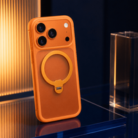 Étui de luxe pour iPhone 17 Pro avec support de bague rotatif à 360° et béquille antichoc, compatible iPhone 18 et 17