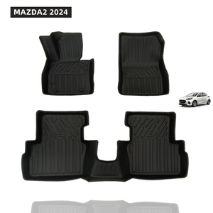 เสื่อปูพื้นรถ TPE 3D สำหรับ MAZDA2 2024เสื่อปูพื้นรถแบบไม่ลื่นทนทานต่อการใช้งาน - Product Image 1