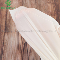 Sac poly-sac compostable personnalisé pour vêtement à fond carré PBAT PLA sac en plastique d'amidon de maïs pour l'emballage de vêtements