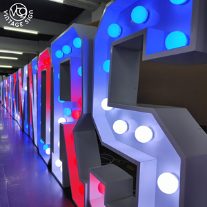 3D amor con luces Metal <span class=keywords><strong>4</strong></span> pies madera Led <span class=keywords><strong>4</strong></span> pies marquesina letras números - Product Image 5