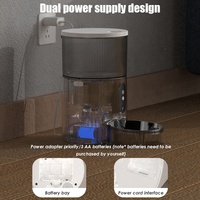 Distributeur de nourriture pour animaux domestiques, 3L, alimentation quotidienne, étanche, double alimentation, anti-fuite, pour chats