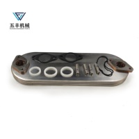 Refroidisseur d'huile moteur OEM 8-97334100-1 pour excavatrice Isuzu 4HK1, pièces d'échangeur de chaleur en aluminium