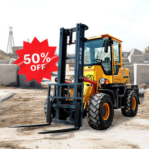 Carretilla elevadora de transporte de madera de bajo precio Carretilla elevadora forestal con abrazadera de troncos Carretilla elevadora todo terreno - Product Image 1