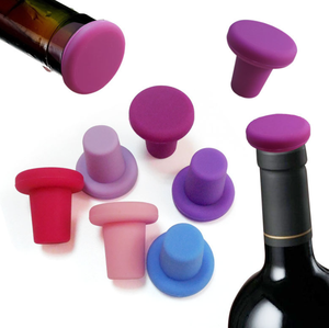 YDS Bar Party bicchieri all'ingrosso tappo per bottiglia di vino tappi per vino in Silicone per uso alimentare in sughero - Product Image 1
