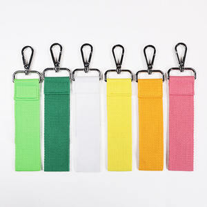 سلسلة مفاتيح مطرز مخصصة بالجملة سلاسل مفاتيح نمط دمية لطيف المورد سلسلة مفاتيح بعلامة نفاثة تقنية منسوجة مستطيلة - Product Image 1