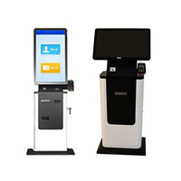 Kiosco de Autoservicio para Interiores con Pantalla Táctil Capacitiva, Impresión de Tickets, Pago en Efectivo/Crédito/Tarjeta, SDK