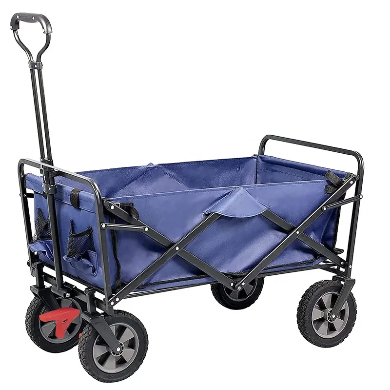 2024 Outdoor Garten Camping faltbarer Wagen Klappwerkzeug Trolley-Wagen solider langlebiger Trolley