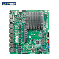 1u serveur mini mince itx pfsense 6 ethernet port lan 12th J6412 pare-feu vpn fortinet appareil de sécurité routeur x86 carte mère