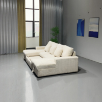 Sofá Cama Plegable de Lujo Moderno con Tela de Pana de Alta Calidad, Sofá Cama Extraíble para Interiores, Sofás para Sala de Estar