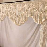 YH-109 Boho décor de mariage macramé suspendu bannière fête mariage toile de fond rideaux rideaux