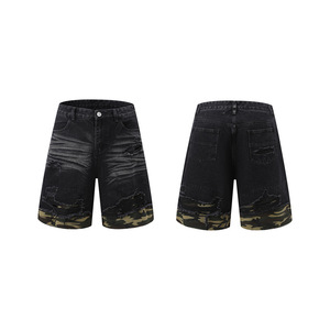 Ensembles <span class=keywords><strong>chemise</strong></span> et short en jean de Style japonais à imprimé léopard à la mode - Product Image 4