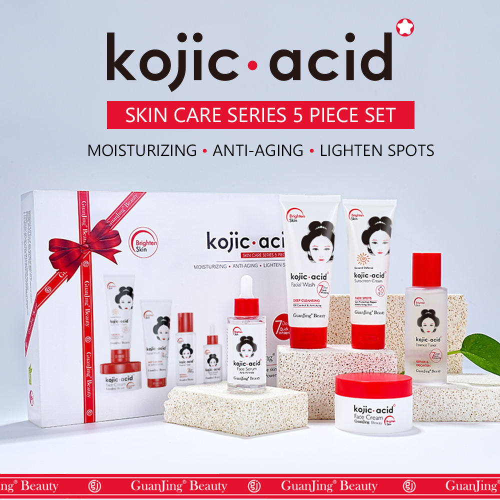 Korean 5-Piece Skin Care Set - Facial Kit with Kojic Acid