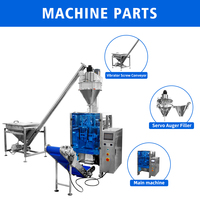 Machine d'emballage VFFS pour poudre à lever, farine de maïs et de blé, avec remplissage par vis sans fin, capacités 1kg, 2kg, 3kg, 5kg