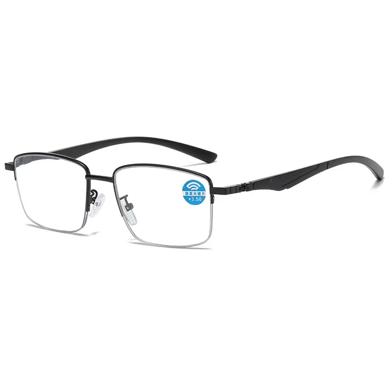 Occhiali da lettura fotocromatici anti-luce blu all'ingrosso occhiali da lettura progressivi multifocali lontani, medi e quasi a tre usi