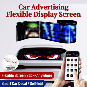 Écran LED RGB flexible pour voiture, matrice défilante, télécommande, étanche, 12V, Devil Eyes - Product Image 1