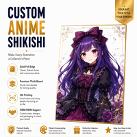 Papan Seni Tanda Tangan Anime Cetak Kustom Fashion, Kerajinan Papan Akrilik Shikishi, Bingkai Meja Anime Kustom