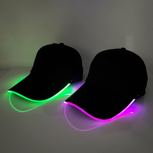 Cappello Hiphop da Baseball con luci fluorescenti per forniture musicali DJ e novità per feste in Costume - Product Image 4