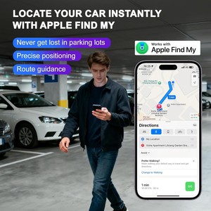 Chargeur <span class=keywords><strong>de</strong></span> voiture sans fil rapide 15W avec <span class=keywords><strong>traceur</strong></span> GPS intégré, support <span class=keywords><strong>de</strong></span> téléphone pour grille d'aération, compatible iOS-Bluetooth, conception indétectable, garantie 1 an - Product Image 4
