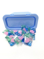 Lessives en capsules écologiques jetables à haute teneur en tensioactifs, 3-en-1, parfum et couleurs personnalisables, pour le linge toute saison